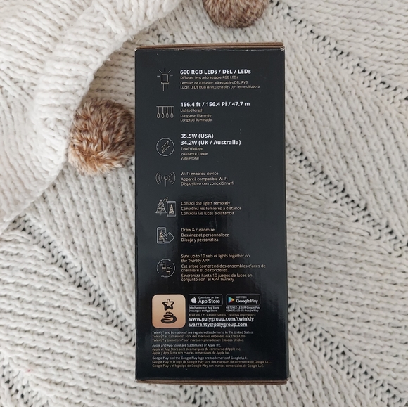 TWINKLY LUMATIONS New 600 RGB LED Mini String Lights - Picture 3 of 9